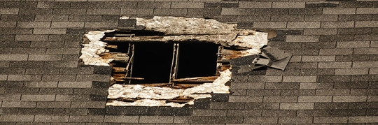 Hole in the roof